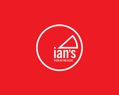 Ian's Pizza branding design graphic design logo web design