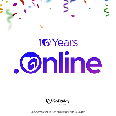 Design a Logo to Celebrate 10 Years of .Online branding design graphic design logo typography vector