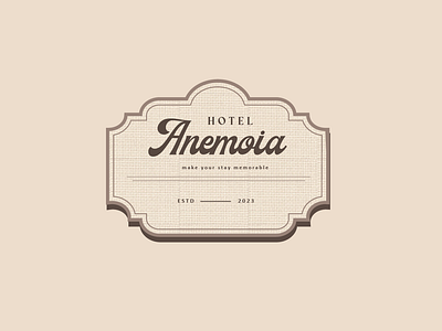 Retro-Inspired Hotel Logo branding branding concept design graphic design hand written logo logotype minimalist logo retro logo typography vector