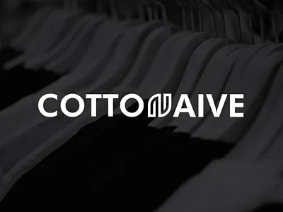 COTTONAIVE Logo Brand Identity apparel brand branding design graphic design identity logo simple typography vector