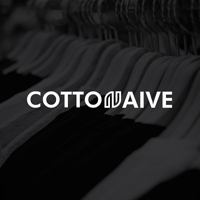 COTTONAIVE Logo Brand Identity apparel brand branding design graphic design identity logo simple typography vector