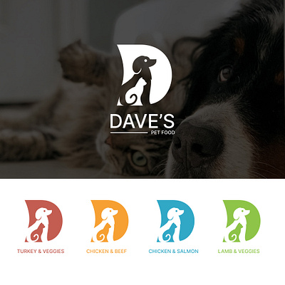 Dave's Pet Food branding branding design design logo logo design