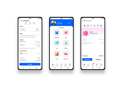 Fresh & Clean, Laundry App app design ui ux