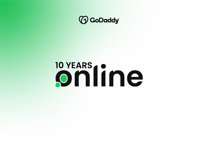 Go Daddy 10 Years Online Logo 10 years online logo 10years abstract logo anniversary logo brand identity branding business logo design gododdy identity logo logodesign logomaker logos logotype mark minimalist logo modern logo online logo vector