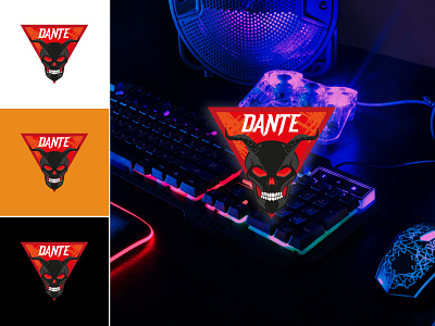 Dante of Hell logo design branding design game gaming graphic design illustration vector