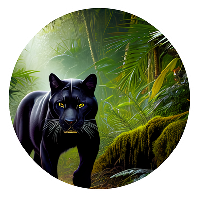 This panther patrols the territory. design graphic design typography