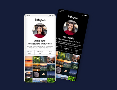 #6 Daily UI challenge - User Profile app challenge design ui ux