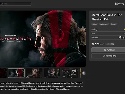 Product details page app design ui ux