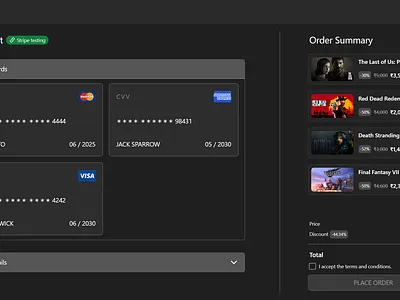 Checkout section UI app full stack app ui ux webdesign webdevlopment