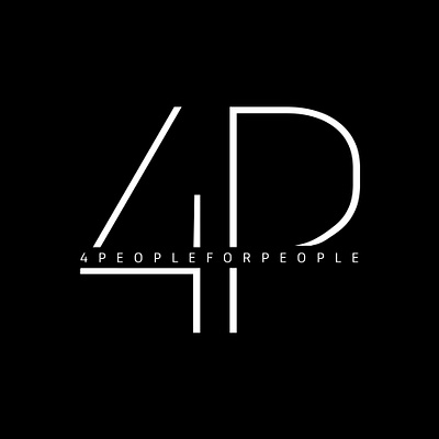 4PEOPLEFORPEOPLE Brand Logo Design branding design graphic design illustration logo typography
