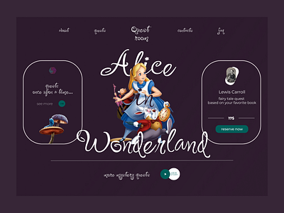 Hey, Alice! app design illustration ui ux web website