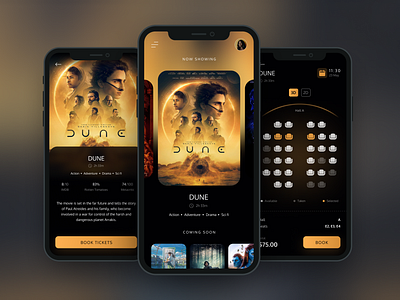 🎟️🌟 Movie Ticket Pro: Your Cinematic Companion! 📱🎥 branding design illustration logo mobile app mobile ui treinetic ui uiux ux