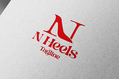 N Heels(unused) best logo branding design flat logo graphic design heels heels logo illustration logo logo design logo for sale shoes shoes logo vector