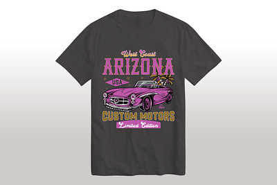 West coast Arizona arizona custom custom t shirt design shirt typography vector