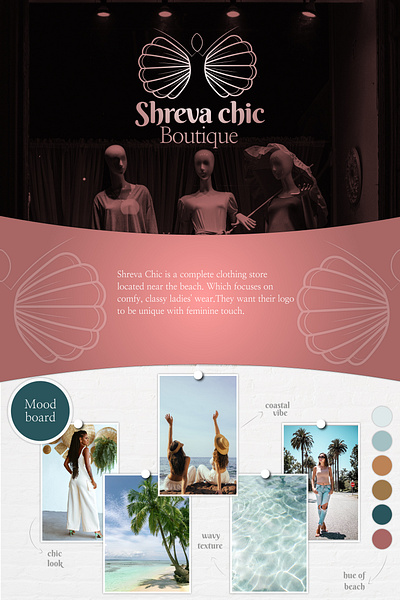 Shreva Chic Boutique Logo design graphic design logo