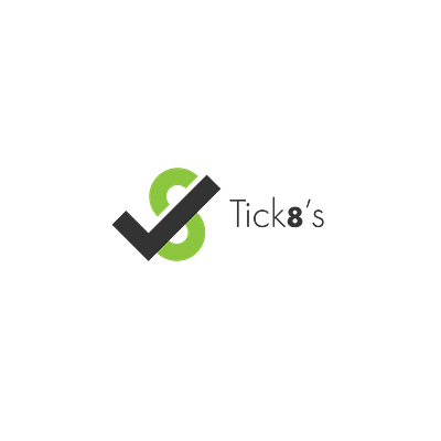 Tick8's Concert Ticketing App Logo Design brand design branding design graphic design illustration logo logo design