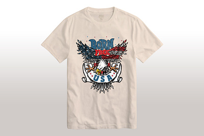 Born Free USA born bornfree custom custom t shirt design shirt typography usa vector