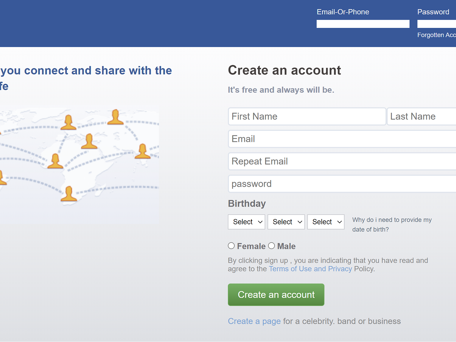 old facebook login safari