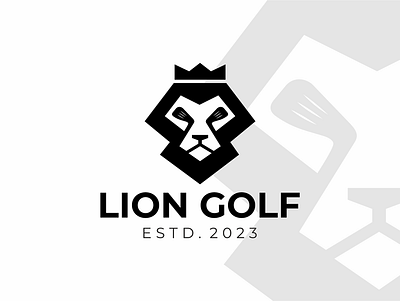 lion golf golf graphic design lion logo