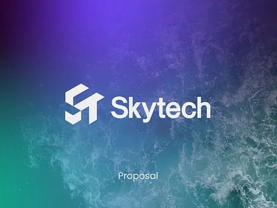 Skytech Branding Identity brand identity branding design flyer freelance gradient graphic design identity isometric landing page logo logo design logomark modern pattern social media tech technology typography visual identity