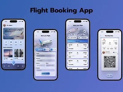 Flight Booking App UI app design design code ios ui ux