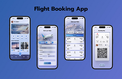 Flight Booking App UI app design design code ios ui ux