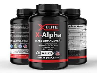 X-ELITE Dietary Supplement / Label Design 3dbottle 3dmockup adobeillustrator adobephotoshop ai bottlelabel graphicdesign labeldesign labelpackaging packaging productlabel productpackaging psd supplement supplementjar