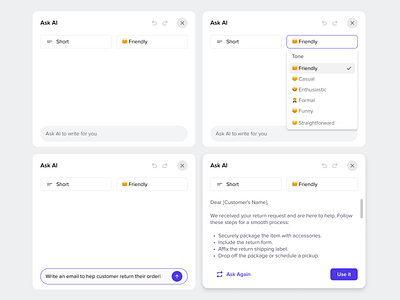 Ask the AI to automate the writing process for the chatbot ai artifitialnteligence automating chat gpt chatbot chatgpt figma generativeai gpt4 interaction openai ui ux
