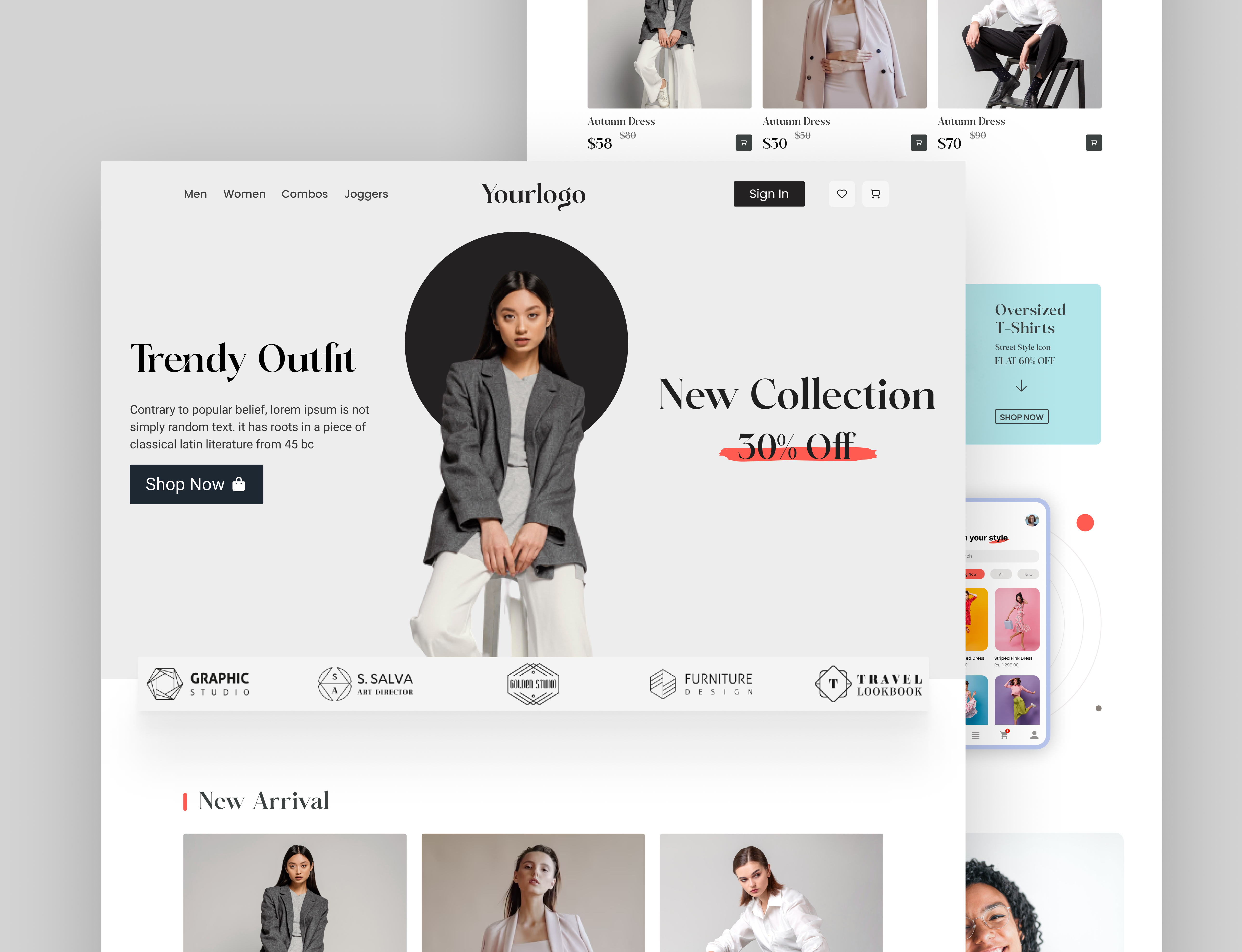 Fashion Landing Page UI Design By Tayyab Sohail On Dribbble