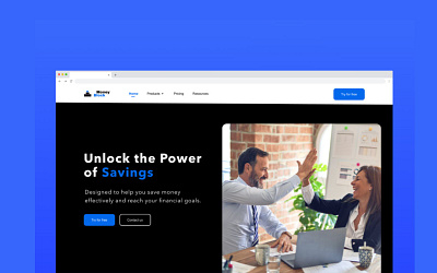 Finance home page design figma ui ux