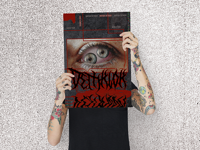 Poster Dethklok design eye graphic graphic design logo metal photoshop poster rock tatoo ui