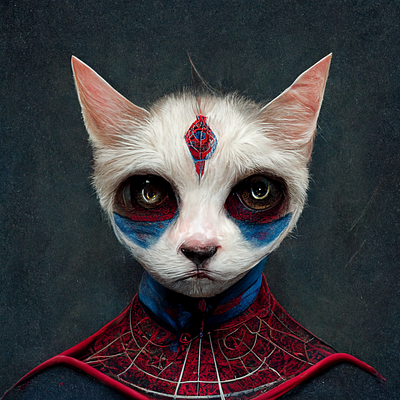 spiderman as a cat cat design graphic design spiderman