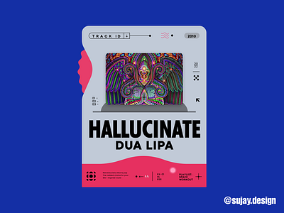 Hallucinate by Dua Lipa animation app branding design graphic design illustration logo ux vector