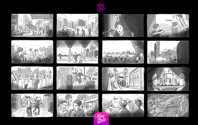 Diriyah Gate Storyboard ad arab arabia arabian authority branding culture design diriyah film freelance gate history illustration movie saudi sketch storyboard