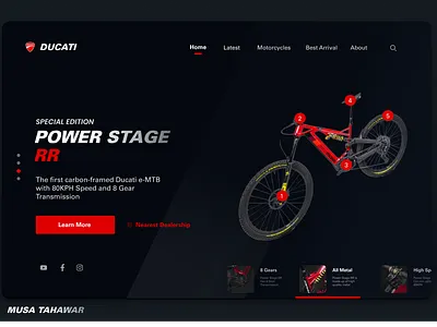 Ducati UI Design 3d animation app branding design graphic design illustration logo typography ui ux vector