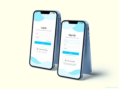 Login & Sign Up App UI Design dailyui design forgot password inter login sign up ui ui design