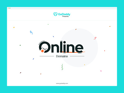 .online 10Year - Anniversary Logo .com .online branding clean design design domain flat deign godaddy graphic design logo style typography ui uiux vector