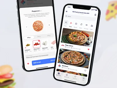 🍕 Food delivery / Case study app design clean design mobile app ui