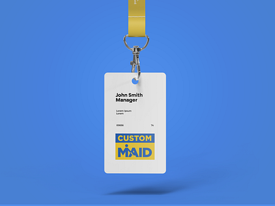 Custom Maid Logo branding design flat graphic design icon illustration logo ui ux vector