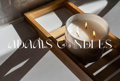 Adam’s Candles Brand Identity graphic design logo