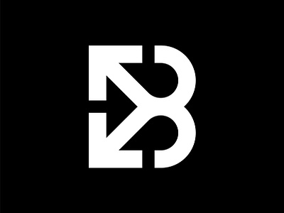 B Arrow abstract arrow b b logo b mark branding design for sale logo icon identity illustration letter logo logotype mark minimal symbol vector