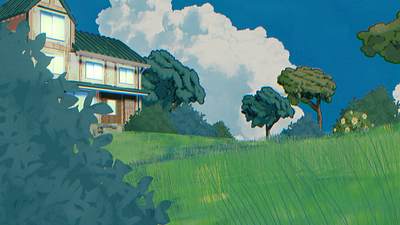 Stylized 3D Landscape 3d 3d model 3dart art artwork asthetic blender clouds design illustration nature stylized
