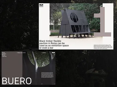 Buero Pavilion: Layout/Color explorations bauhaus brutalism grid minimalism swiss grid web web design. website