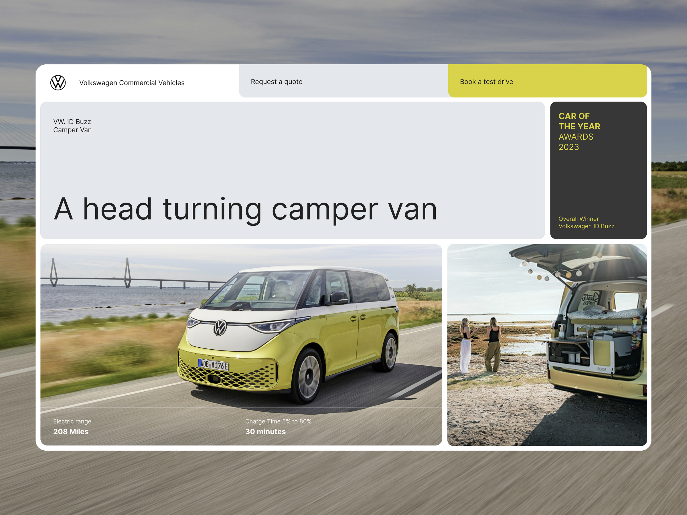 VW ID Buzz Camper Van: Explorations by Dmitry Chernov on Dribbble