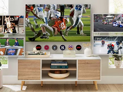 Apple Vision PRO - NFL streaming color dailyui design ui vision pro