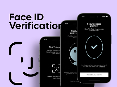 Face ID Flow - LoanSnap app face id face recognizing ios kyc ui ux verify