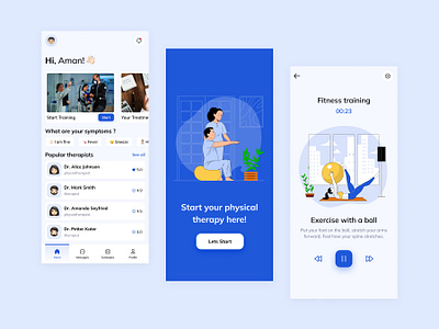 Health Checkup App Design Concept app creative design design figma figmadesign health illustration mobile app uiux