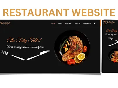 Modern & Professional Restaurant Website animation branding business business website coffee design food react reactjs restaurant site ui ux website