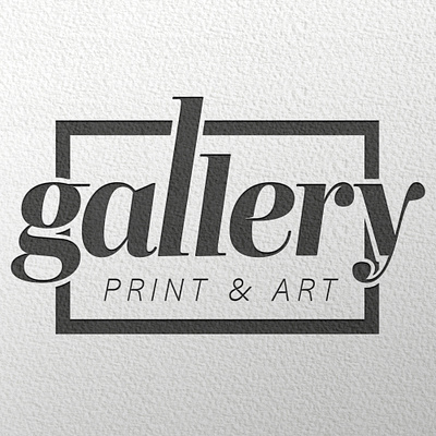 Gallery Print and Art company Logo branding design graphic design logo vector