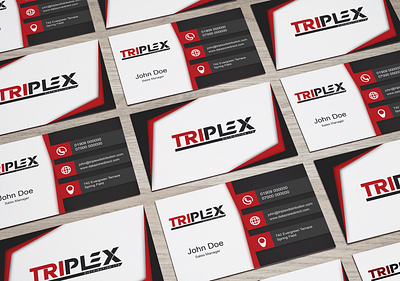 Triplex Company Logo and Business Card Design branding design graphic design logo vector